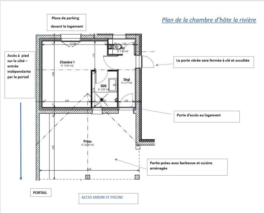 Chambre D Hote La Riviere 45M2 Jardin Et Piscine Aigrefeuille-dʼAunis Esterno foto
